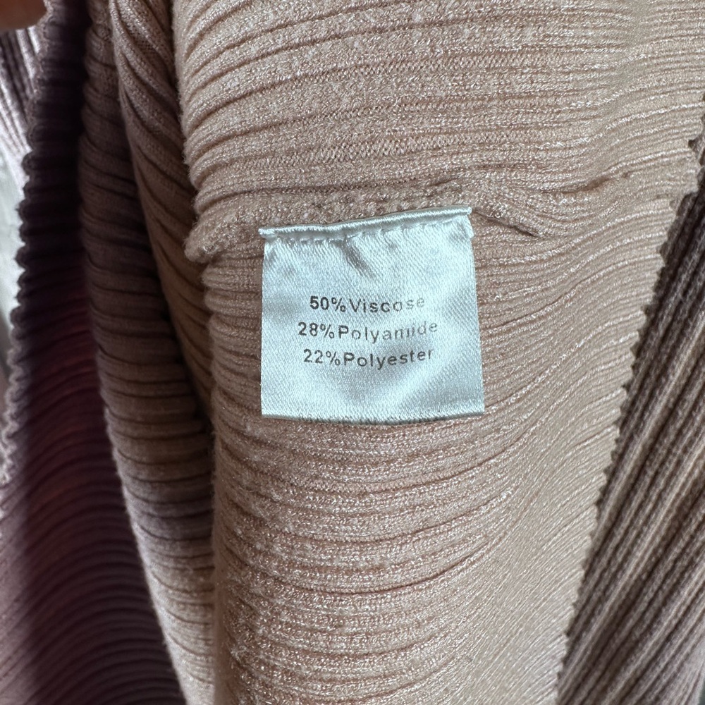 Merokeety Women’s Light Brown Ribbed Bodycon Knit Dress Size Medium - Picture 8 of 11
